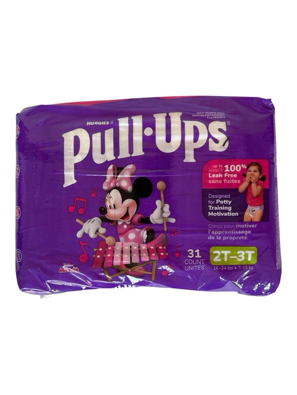 Huggies Pull-Ups Training Pants Minnie‎ Mouse 2T-3T Girls 31 Count